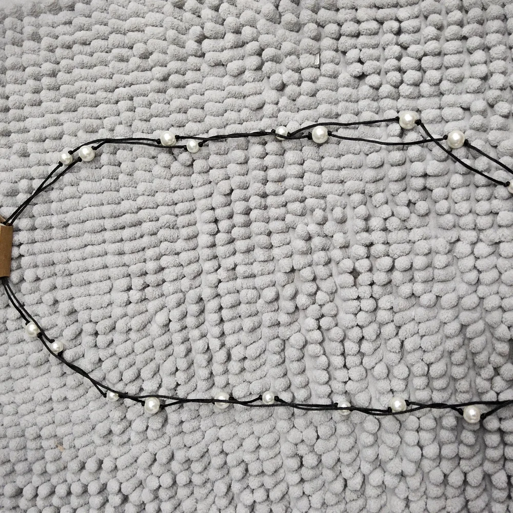 New 1st & Gorgeous by Carolee Black and White faux Pearl Necklace